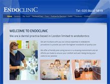 Tablet Screenshot of endoclinics.co.uk